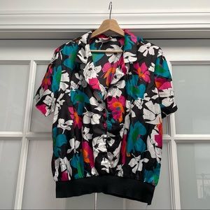 Vintage Floral Blouse